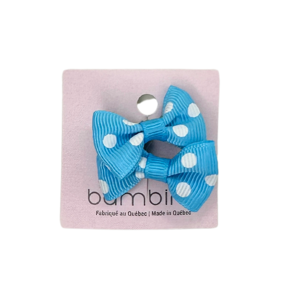 Bambino - Barette croco boucle avec petit pois-Accessoires de coloration||Hair Color Accessories-BALUCHON-Bleu ciel-Gisèle produits de beauté