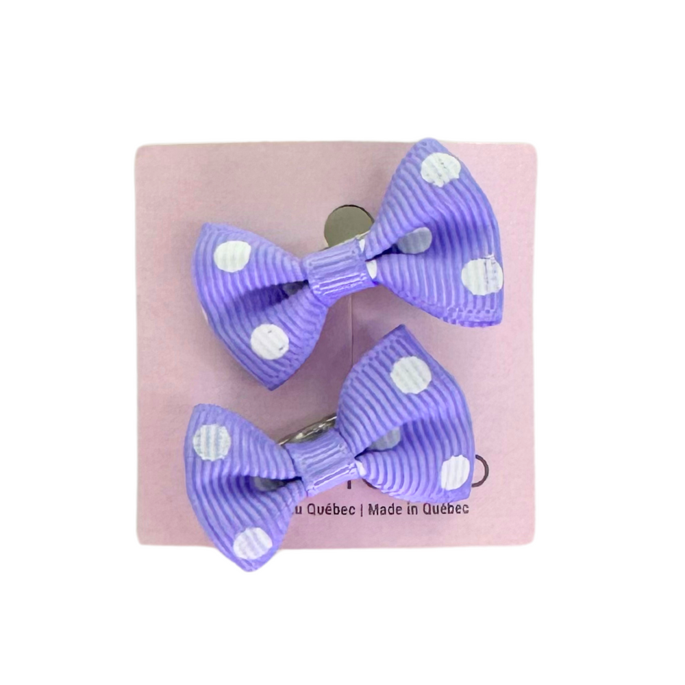 Bambino - Barette croco boucle avec petit pois-Accessoires de coloration||Hair Color Accessories-BALUCHON-Lilas-Gisèle produits de beauté