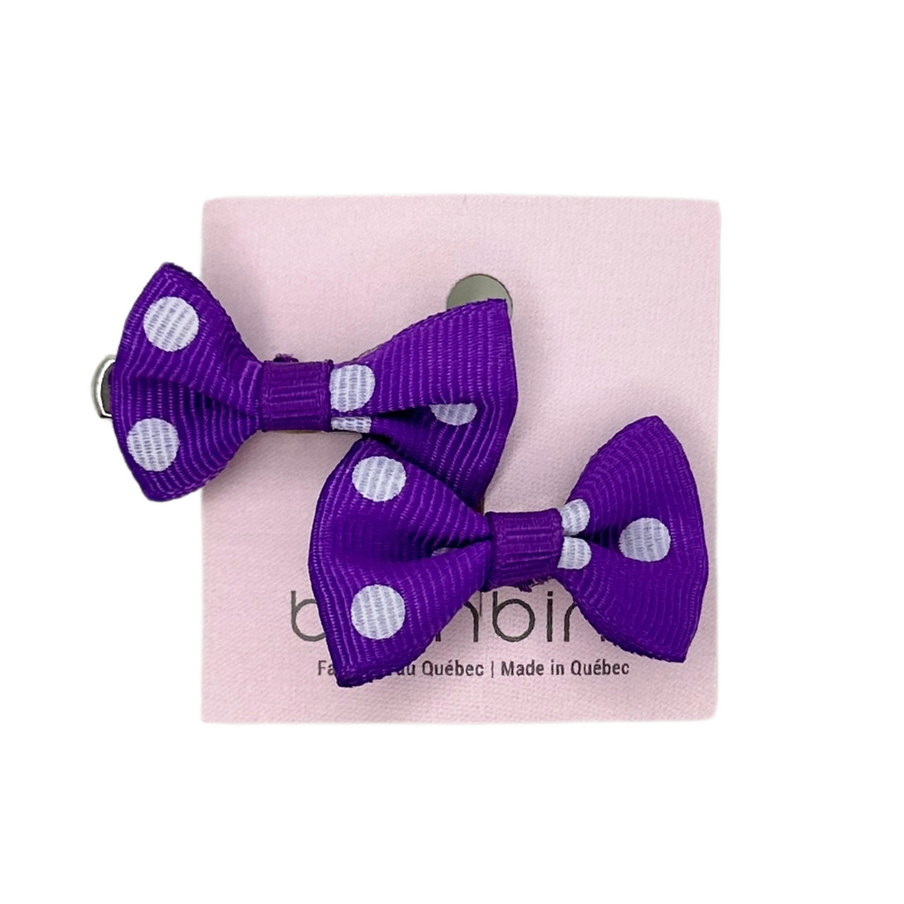 Bambino - Barette croco boucle avec petit pois-Accessoires de coloration||Hair Color Accessories-BALUCHON-Violet-Gisèle produits de beauté
