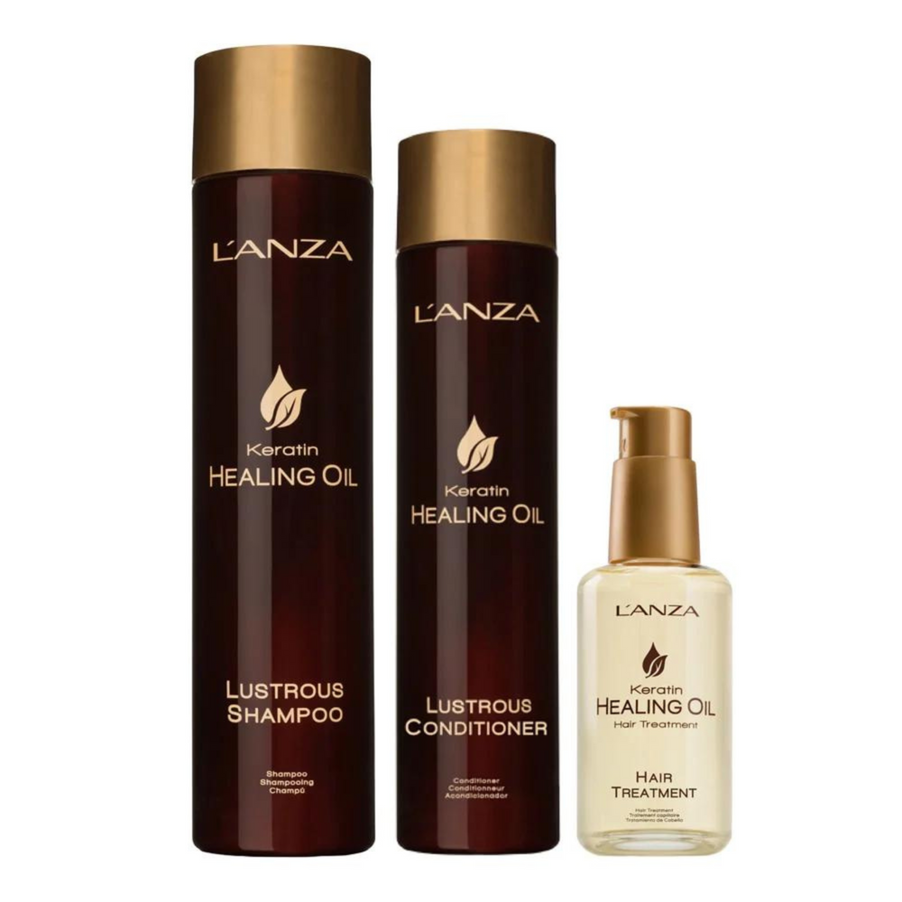 L'ANZA_Coffret (Trio) - Healing Keratin Oil Heal & Restore_-_Gisèle produits de beauté