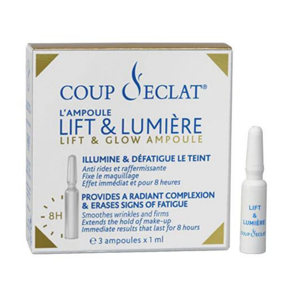 COUP D'ÉCLAT_Ampoules lift & lumière_3X1ml-_Gisèle produits de beauté