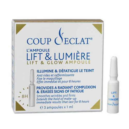 COUP D'ÉCLAT_Ampoules lift & lumière_3X1ml-_Gisèle produits de beauté