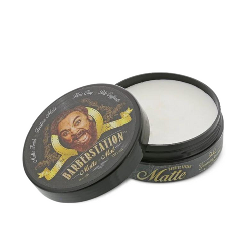 BARBERSTATION_Pommade d'argile effet mat_120ml-_Gisèle produits de beauté
