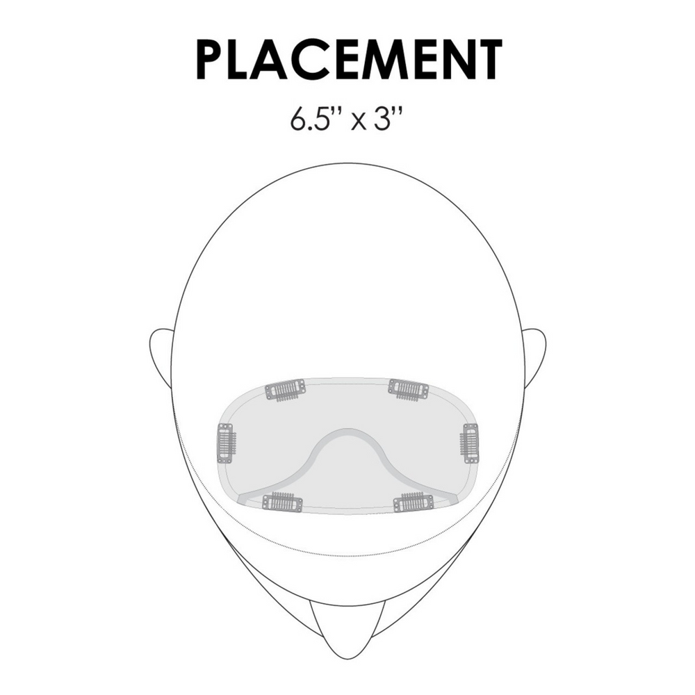 Topper - Easifringe en cheveux humain
