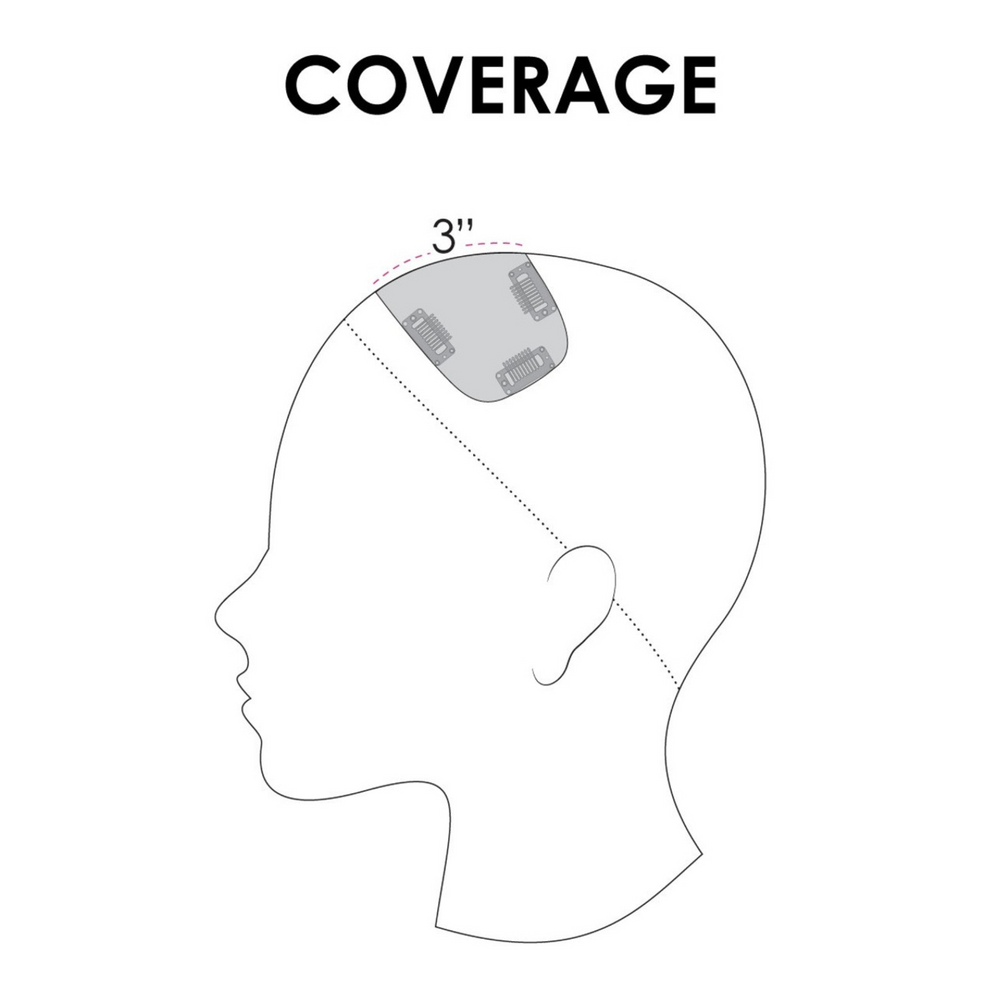 Topper - Easifringe en cheveux humain