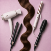 Sélection d'outils chauffants professionnels pour cheveux : séchoir, fer plat et fer à friser