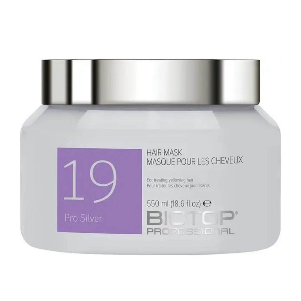 19 Pro Silver - Masque-Masques pigmentés et soins colorants||Pigments and coloring treatments and masks-BIOTOP-550ml-Gisèle produits de beauté