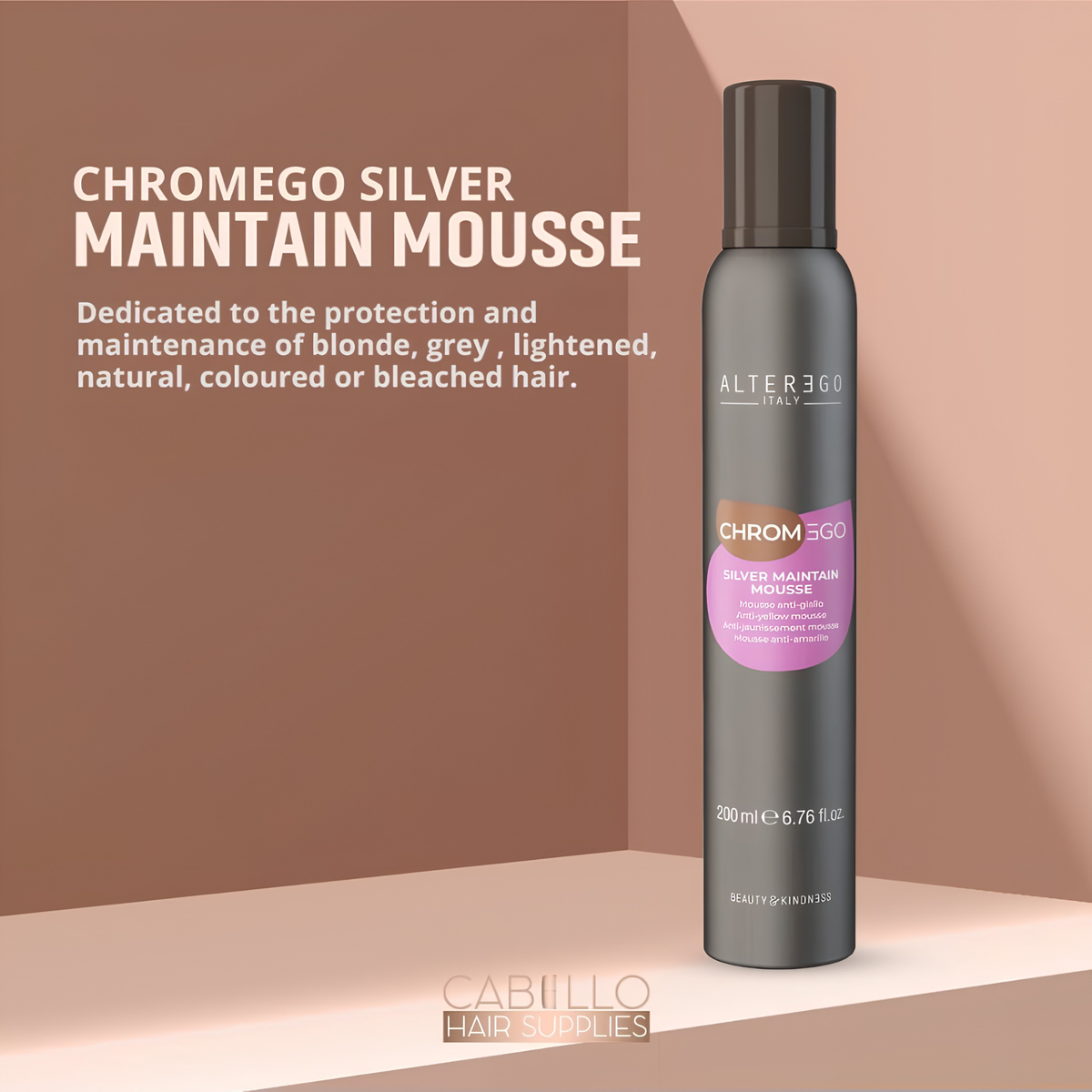 CHROMEGO - MOUSSE ANTI-JAUNISSEMENT