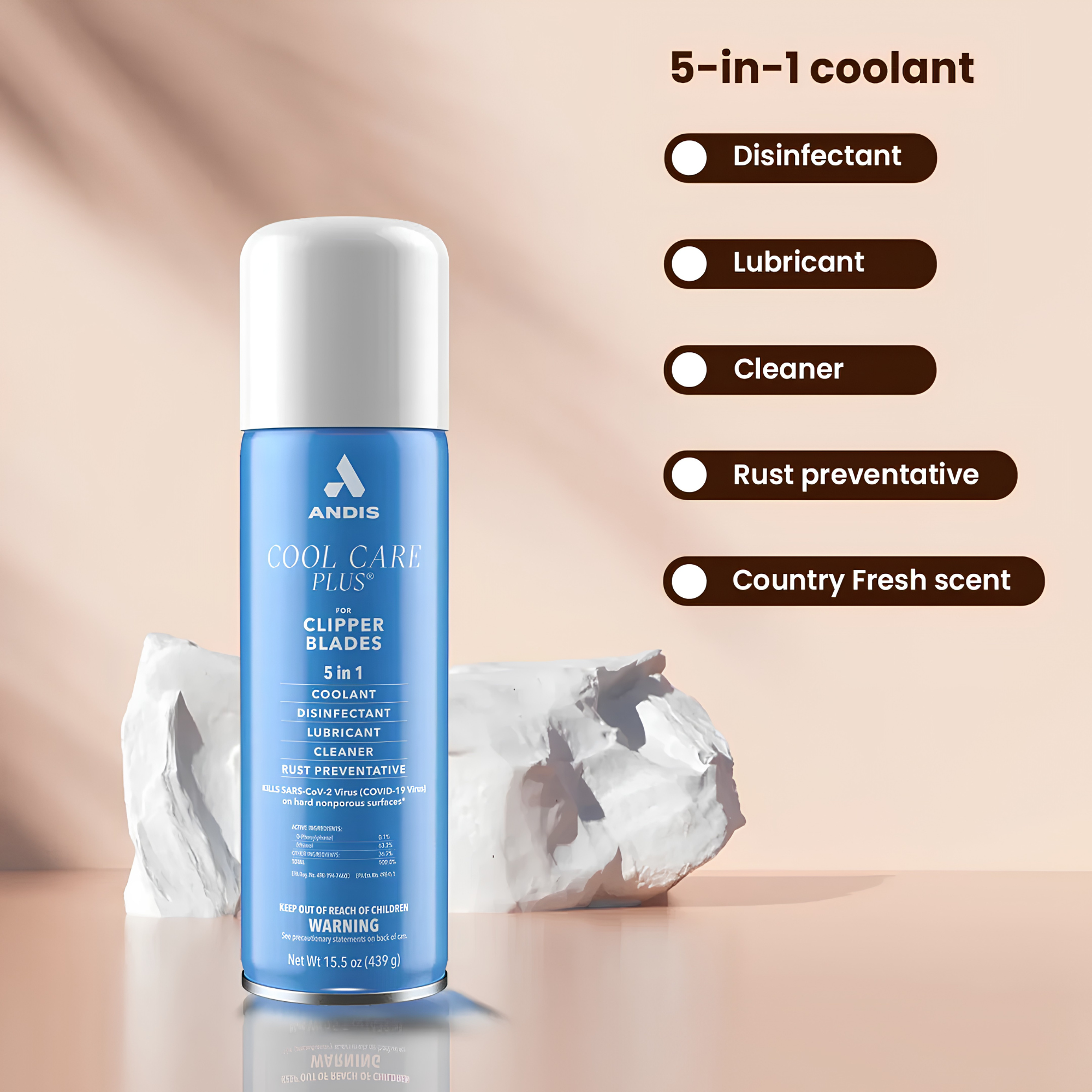 COOL CARE PLUS - DÉSINFECTANT LUBRIFIANT POUR LAMES DE TONDEUSES
