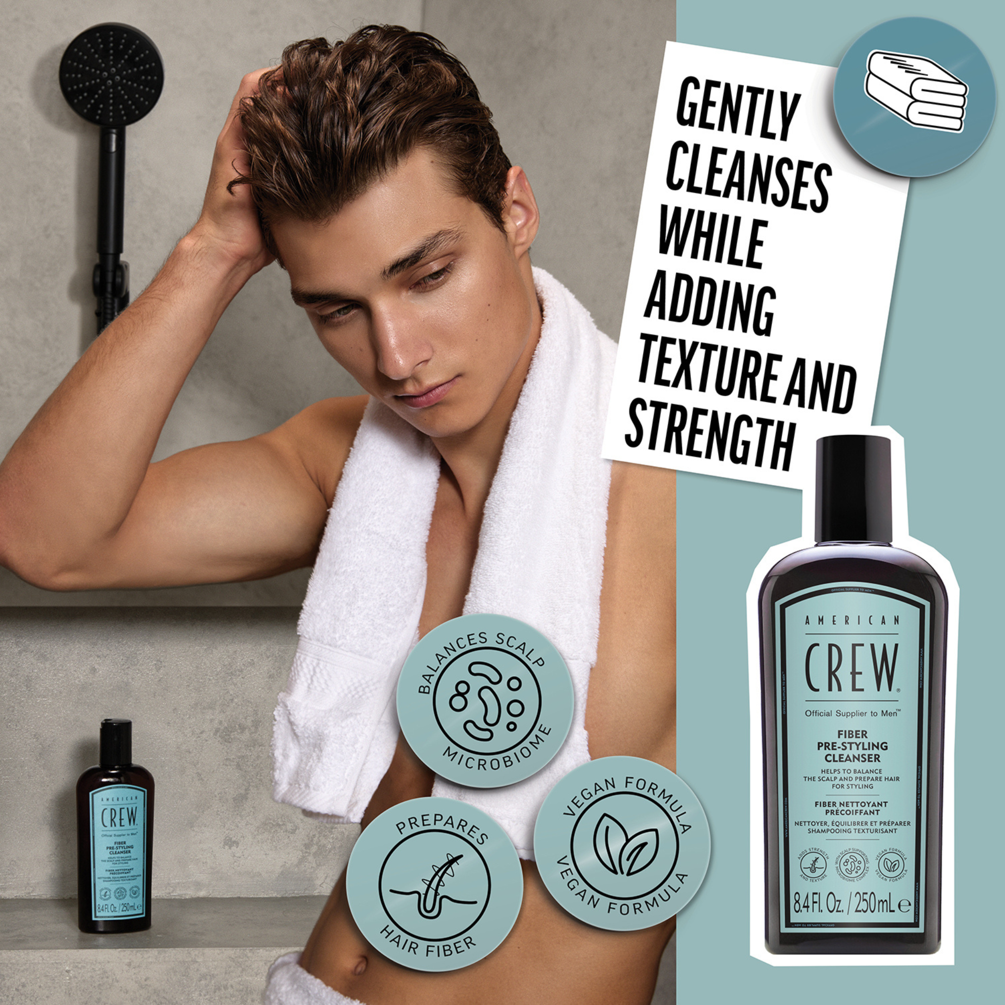 FIBER NETTOYANT PRÉCOIFFANT - SHAMPOOING TEXTURISANT