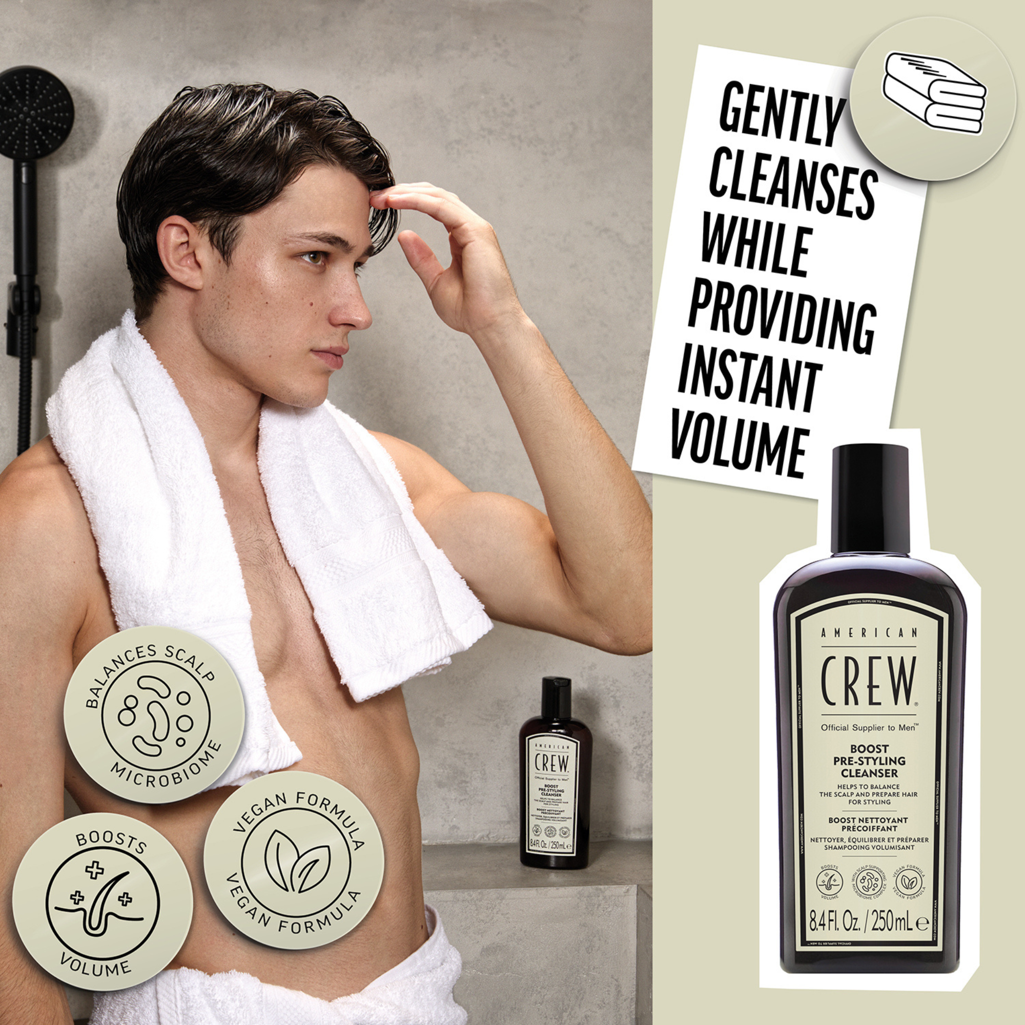 BOOST NETTOYANT PRÉCOIFFANT - SHAMPOOING VOLUMISANT