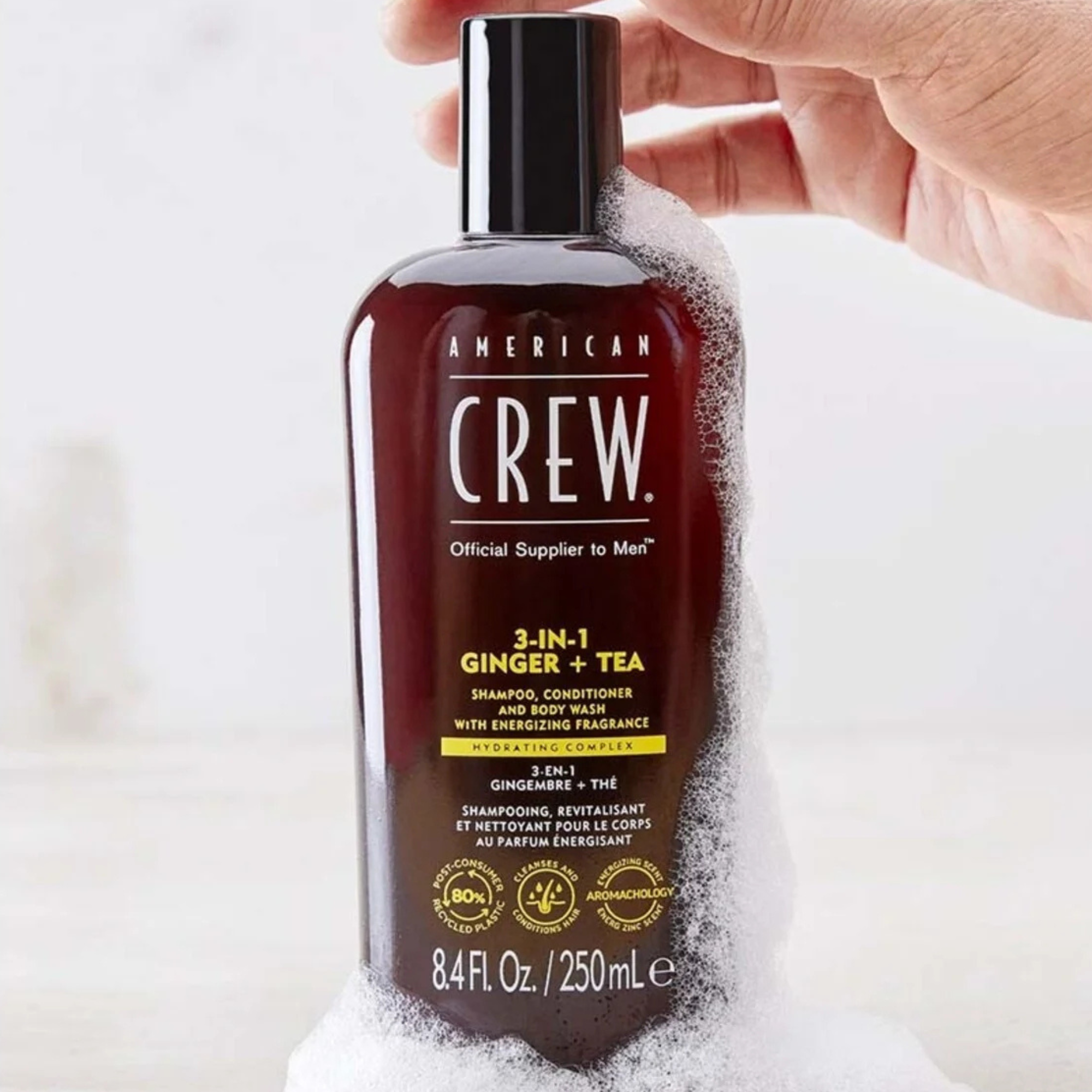 SHAMPOOING HYDRATANT 3 EN 1  - GINGEMBRE ET THÉ