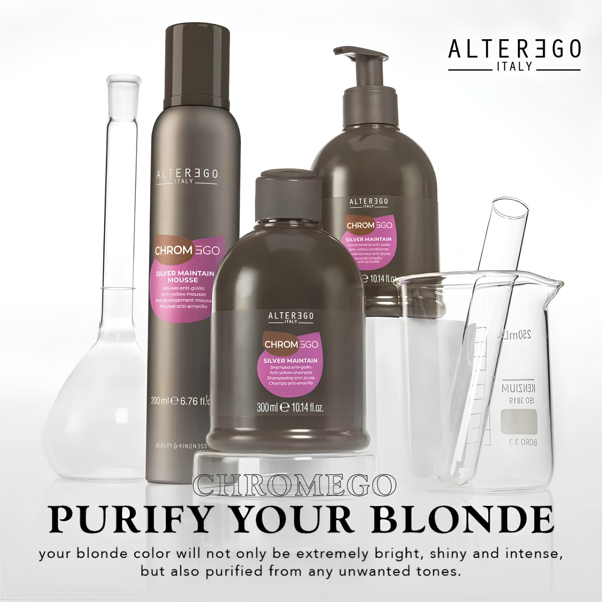 CHROMEGO - MOUSSE ANTI-JAUNISSEMENT