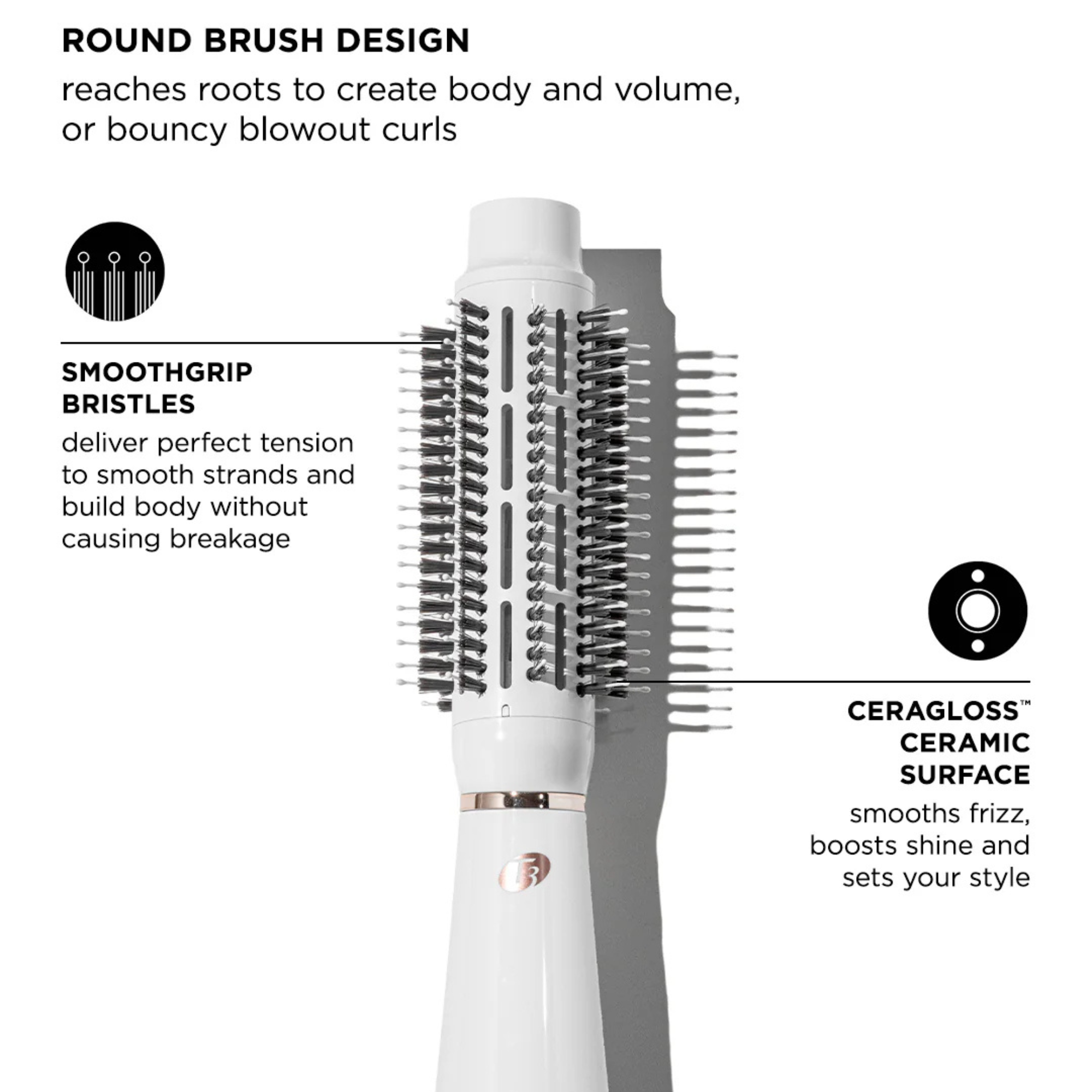 AIREBRUSH - BROSSE RONDE SOUFFLANTE LISSANTE ET VOLUMISANTE 2.5PO