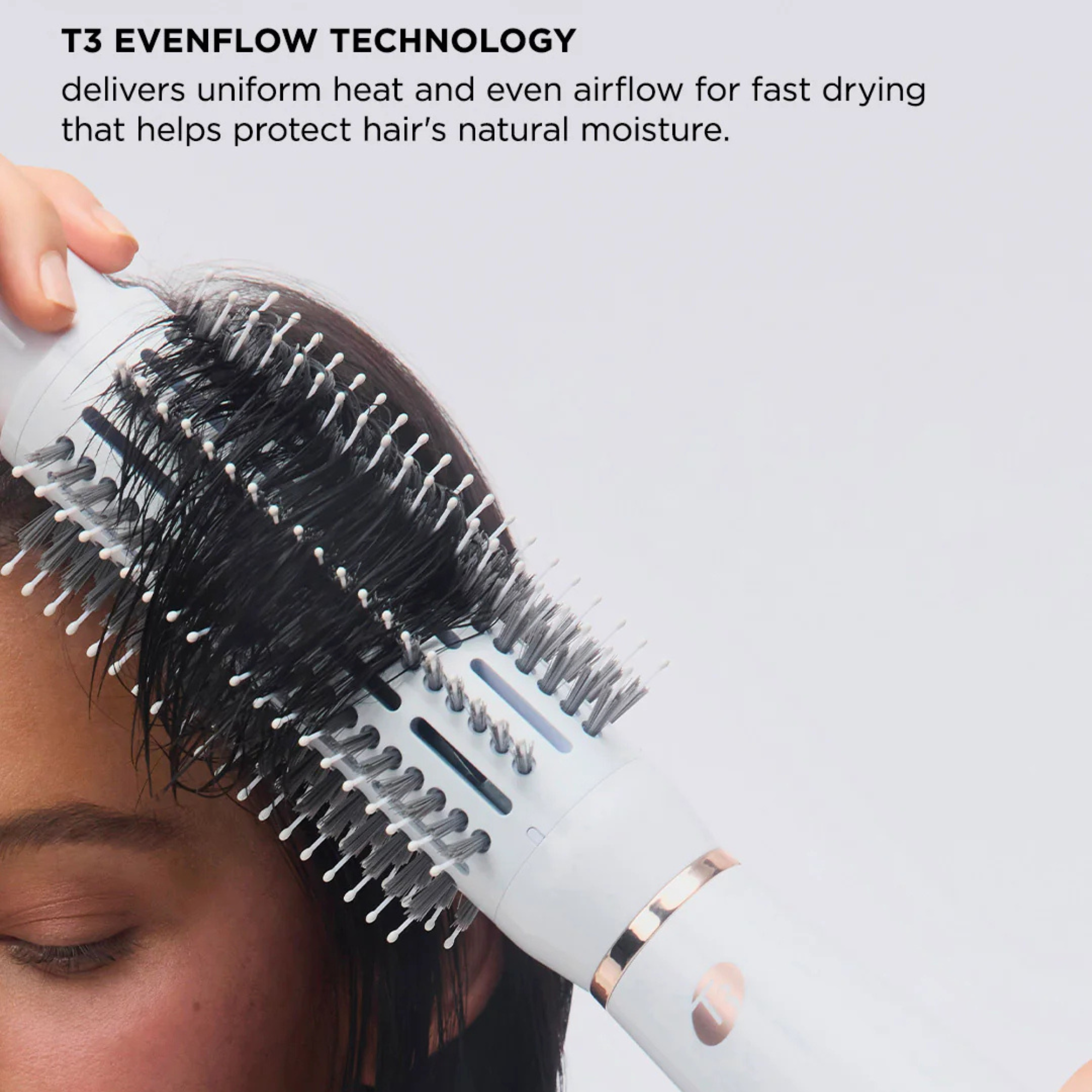 AIREBRUSH - BROSSE RONDE SOUFFLANTE LISSANTE ET VOLUMISANTE 2.5PO
