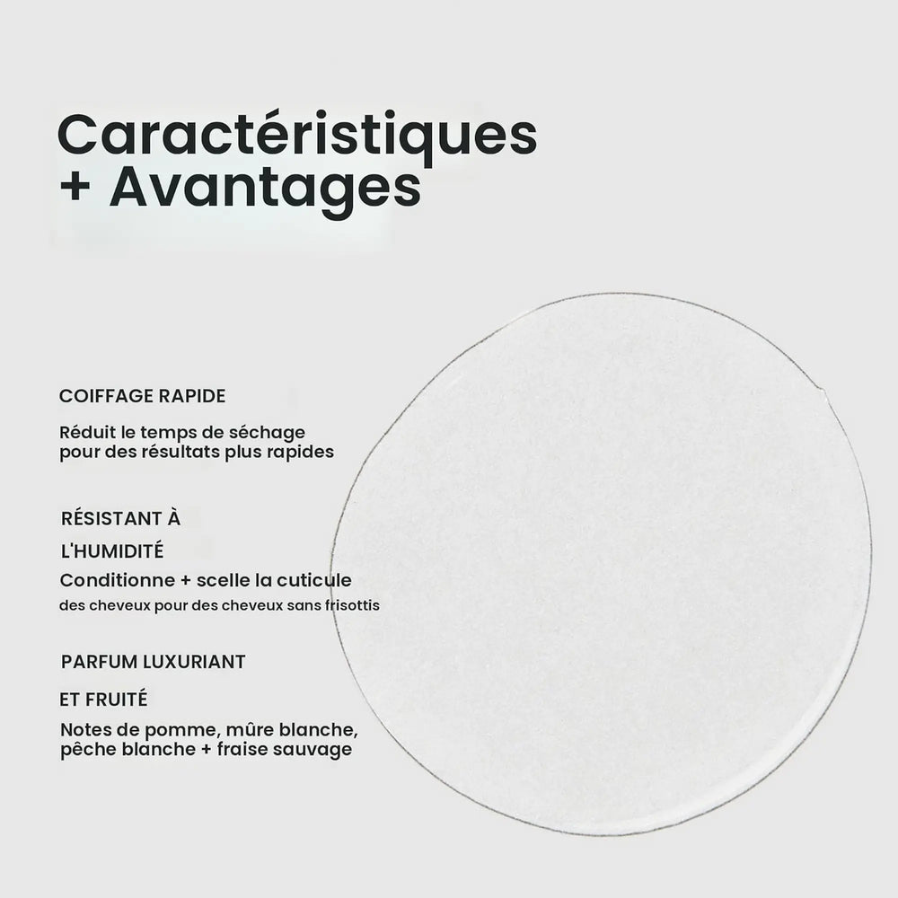 Bouteille transparente de sérum Paul Mitchell Super Skinny : contrôle des frisottis et douceur soyeuse, avec bouchon pompe blanc.