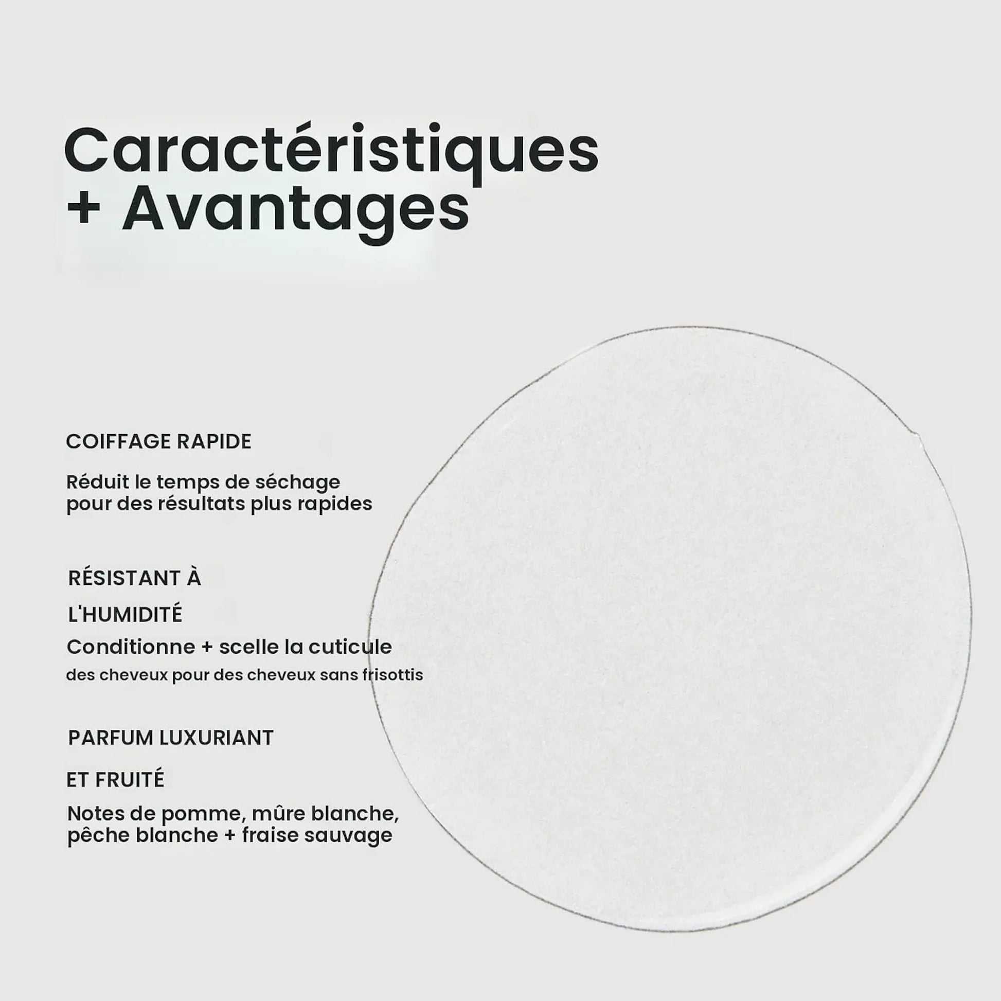 Bouteille transparente de sérum Paul Mitchell Super Skinny : contrôle des frisottis et douceur soyeuse, avec bouchon pompe blanc.