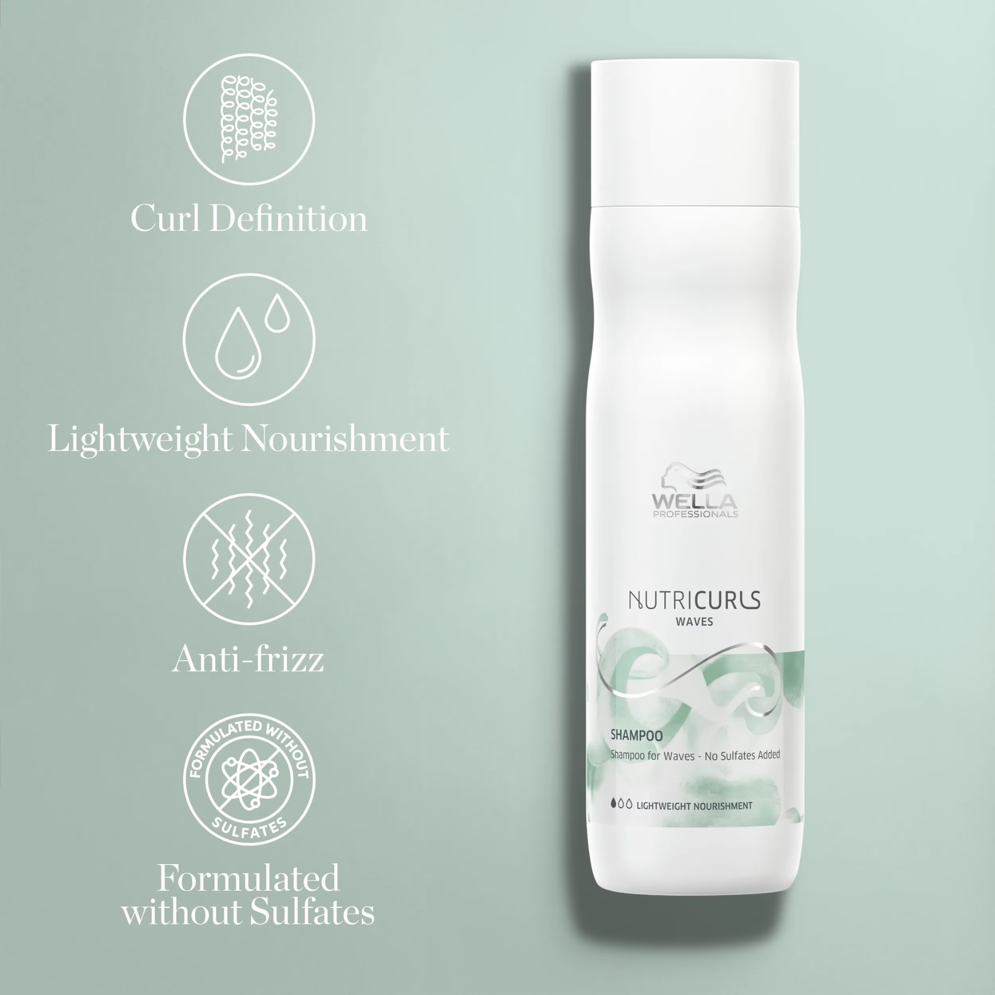 NUTRICURLS - SHAMPOOING POUR CHEVEUX ONDULÉS