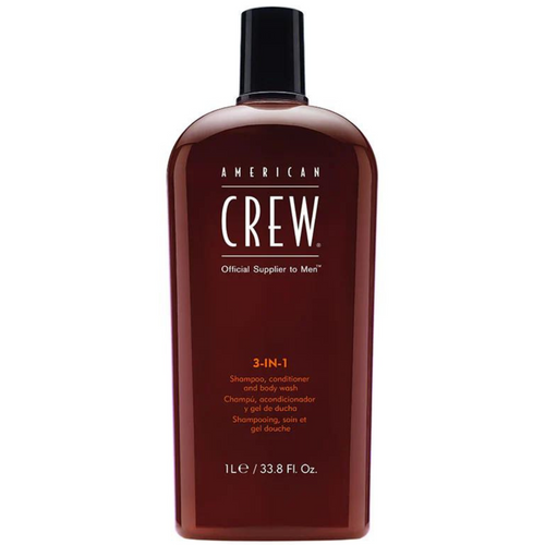 AMERICAN CREW_3-in-1 Shampoo - Shampooing, soin et gel douche_1L-_Gisèle produits de beauté