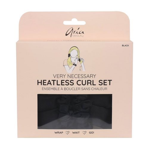 Ensemble à boucler sans chaleur-Boucles sans chaleur||No heat curls-ARIA-Noir-Gisèle produits de beauté