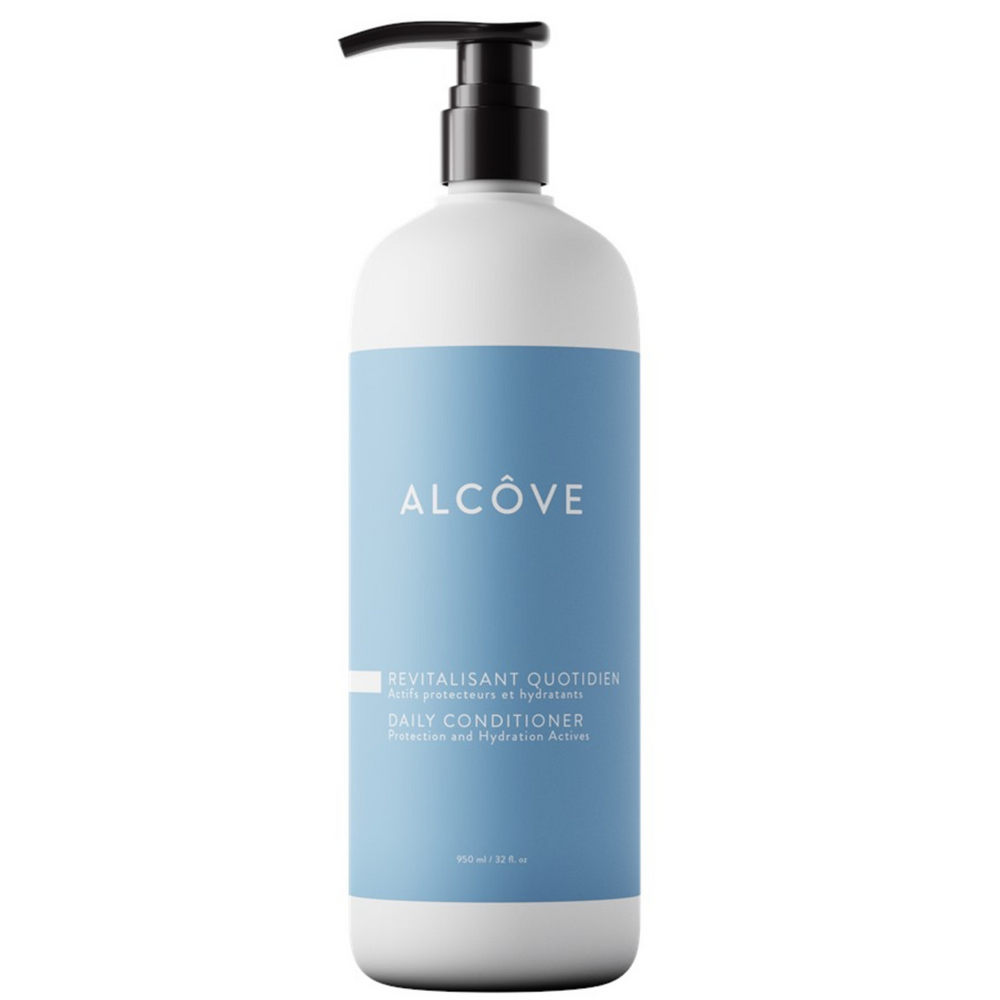 Alcove Revitalisant quotidian, format 950ml, actifs protecteurs et hydratants.