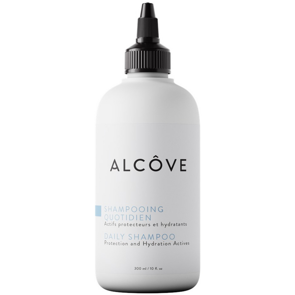 Alcove Shampooing quotidien, format 300ml, actifs protecteurs et hydratants.