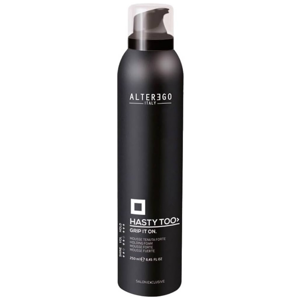 ALTER EGO_Hasty Too - Grip it on mousse forte_250ml-_Gisèle produits de beauté