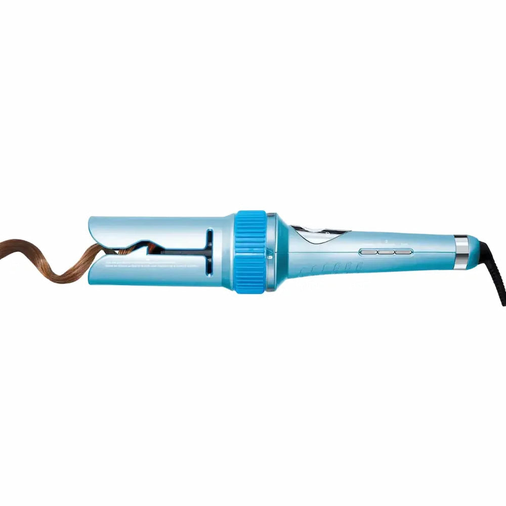 Boucleur automatique Nano Titanium bleu avec chambre de bouclage et boutons de réglage sur le manche