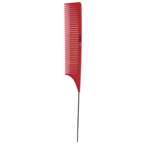 BABYLISS PRO_Peigne pour coloration avec tige en métal_10 po-Rouge_Gisèle produits de beauté