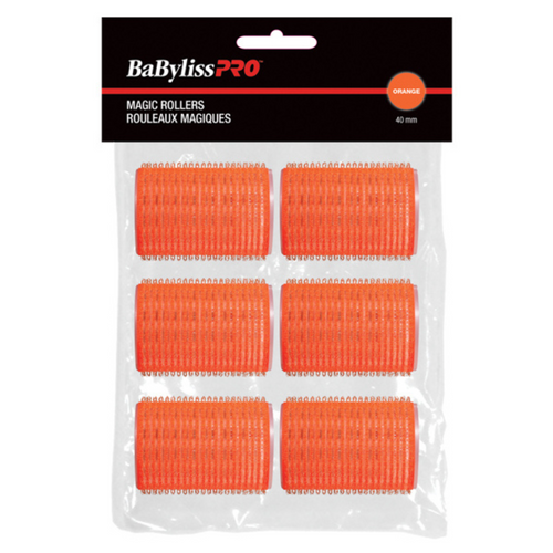 BABYLISS PRO_Rouleaux magiques autofixants_6pcs-Orange(40mm)_Gisèle produits de beauté