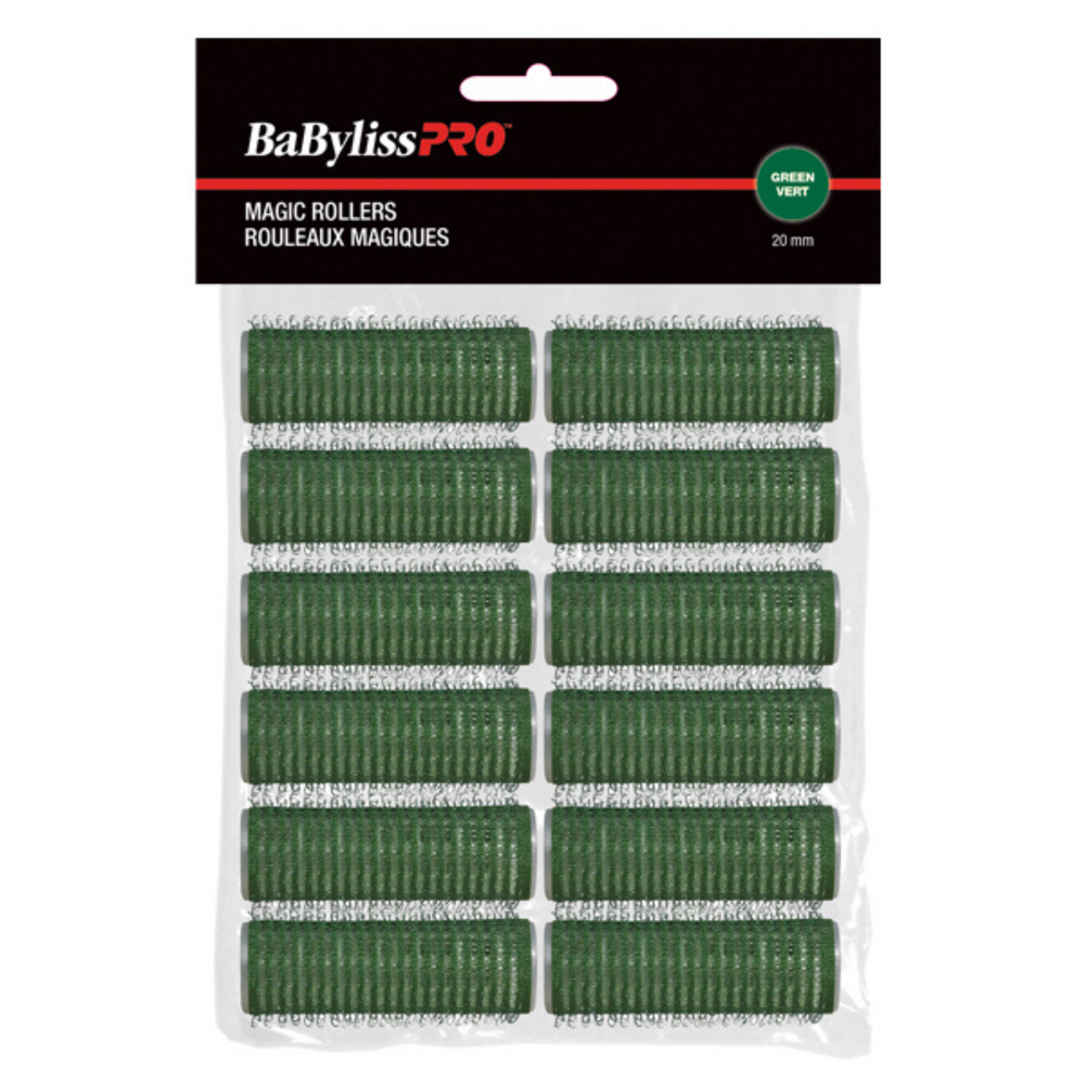 BABYLISS PRO_Rouleaux magiques autofixants_12pcs-Vert(20mm)_Gisèle produits de beauté