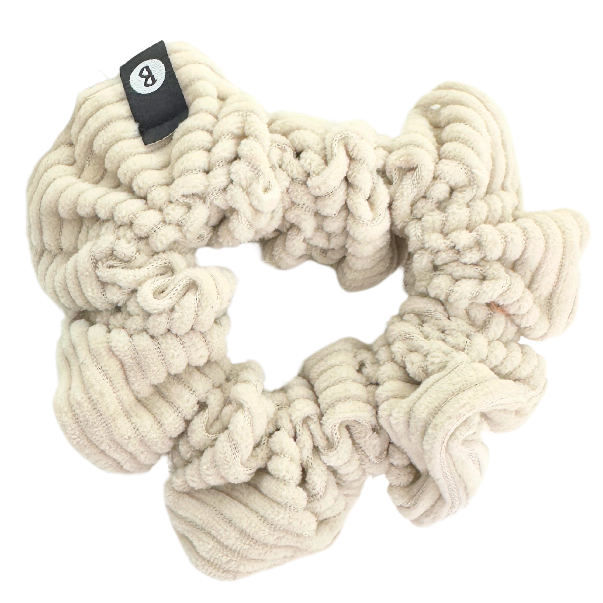 Baluchon - Élastique chouchou corduroy-Accessoires de coloration||Hair Color Accessories-BALUCHON-Blanc-Gisèle produits de beauté