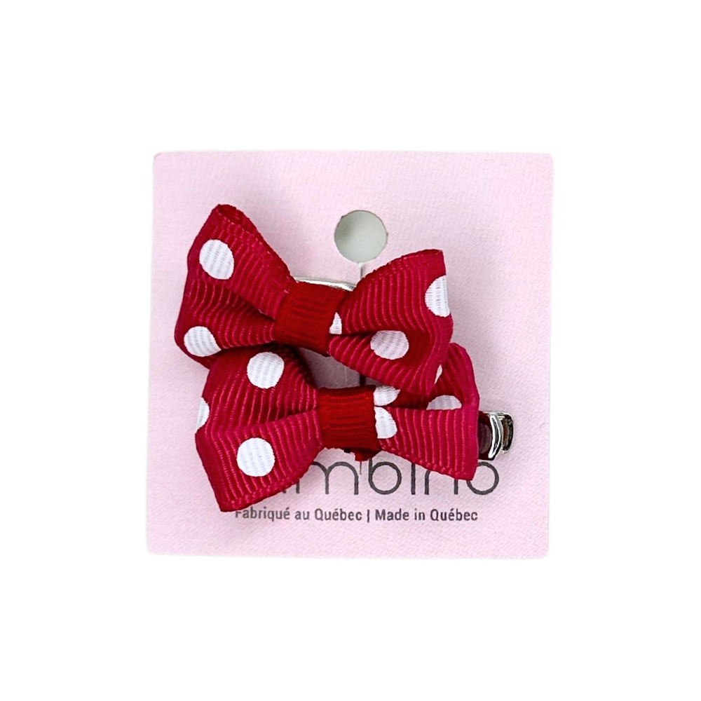 Bambino - Barette croco boucle avec petit pois-Accessoires de coloration||Hair Color Accessories-BALUCHON-Fuchsia-Gisèle produits de beauté
