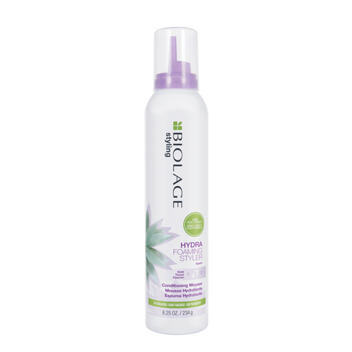 BIOLAGE_Hydra-Foaming Styler - Mousse hydratante_234g-_Gisèle produits de beauté