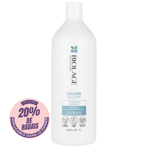 BIOLAGE_Volume Bloom - Revitalisant_1L-_Gisèle produits de beauté