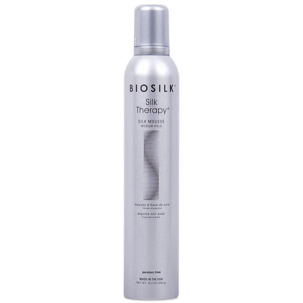 BIOSILK_Silk Therapy - Mousse tenue moyenne_360g-_Gisèle produits de beauté