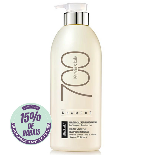 BIOTOP_700 Keratine & Kale - Shampooing_1L-_Gisèle produits de beauté