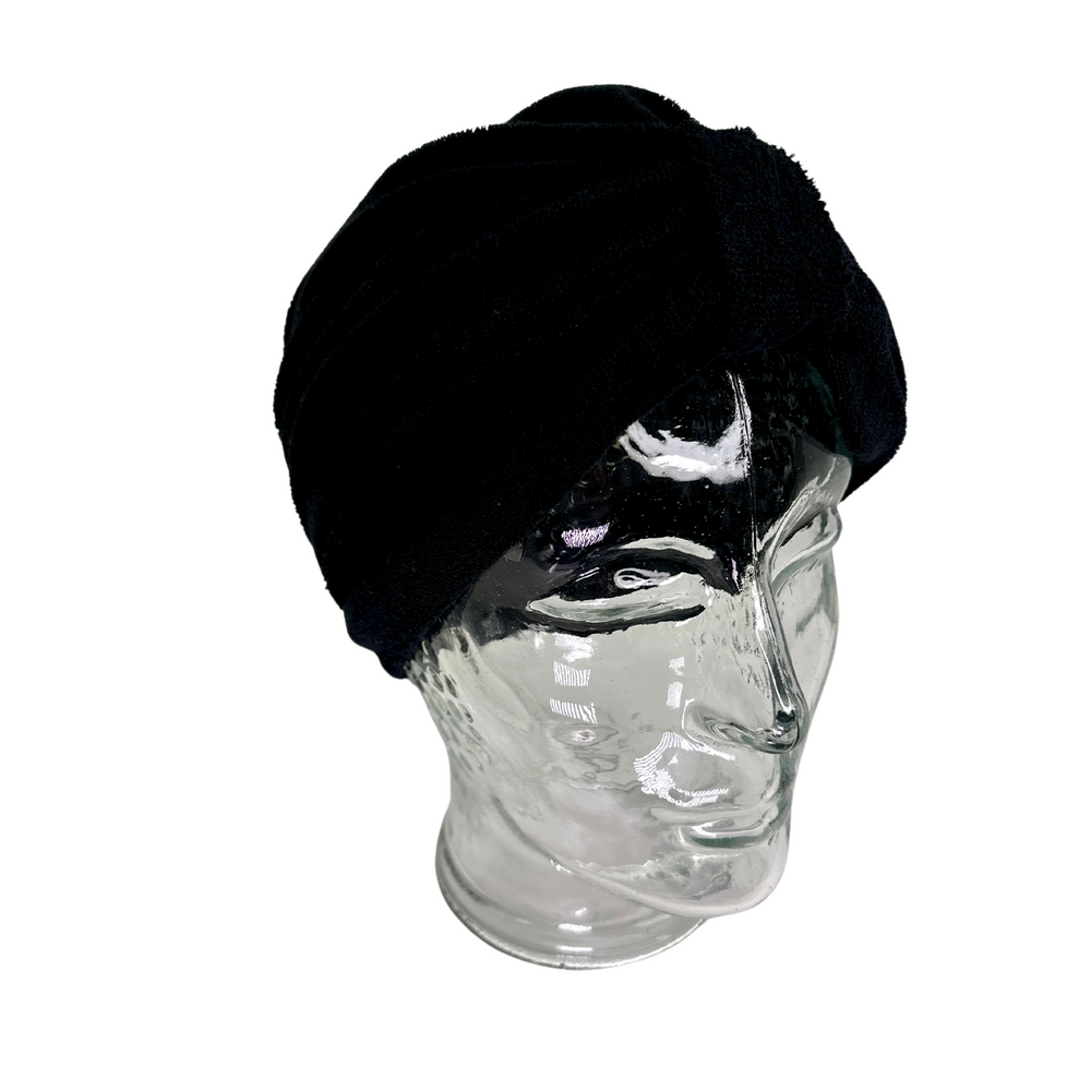 Bonnet Serviette-Bandeaux et foulards||Headbands and head scarves-FIRST LADY-Noir-Gisèle produits de beauté