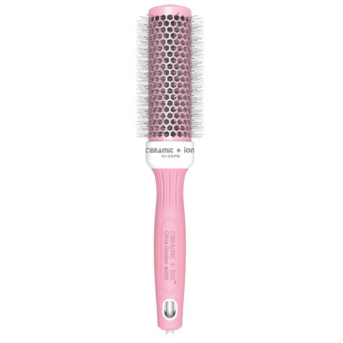 Collection Pastel - Brosse ronde rose pastel-Brosses rondes et thermiques||Thermal & Round Brushes-OLIVIA GARDEN-35mm-Gisèle produits de beauté