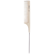 DANNYCO_Peigne à tige de métal en silicone à dents fines_Beige-_Gisèle produits de beauté