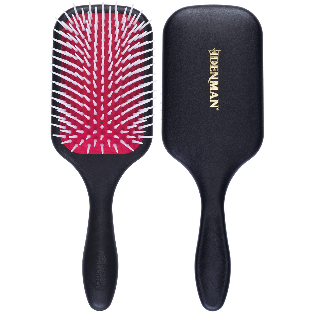 DENMAN_Brosse large démêlante & coiffante_D38-Noir & Rouge_Gisèle produits de beauté