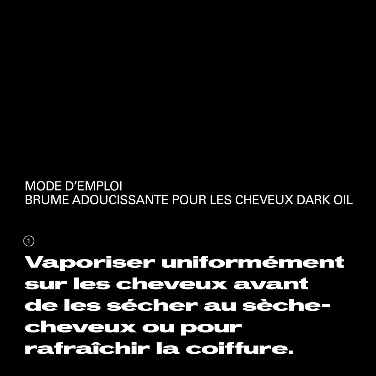 DARK OIL - SOFTENING MIST