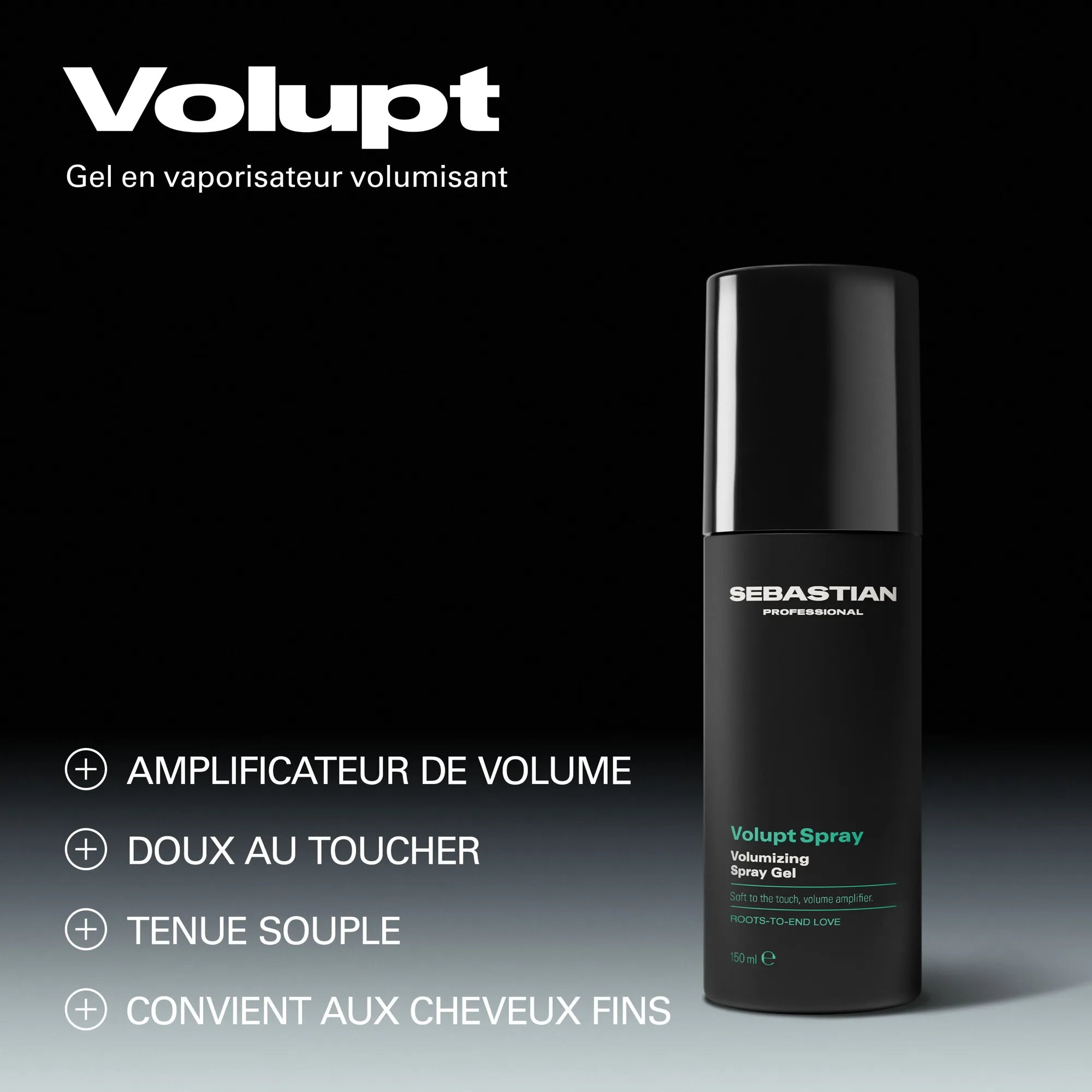 Sebastian Professional Volupt Spray Gel Volumisant, 150 ml.