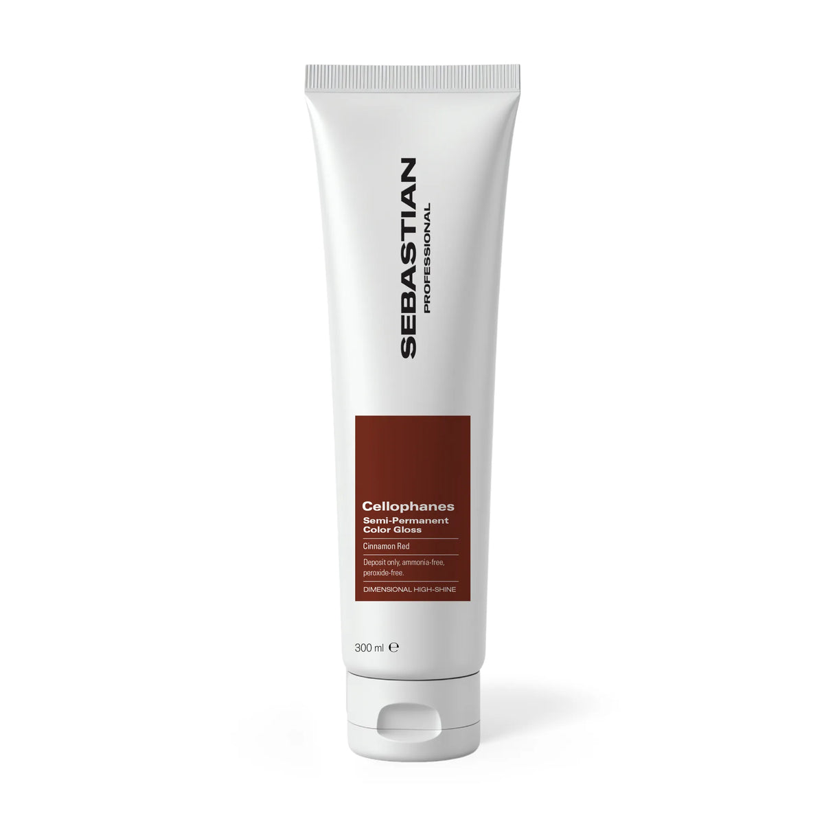 Traitement gloss couleur semi-permanent Sebastian Professional Cellophanes nuance Cinnamon Red, sans ammoniaque et sans peroxyde pour une brillance élevée et un renforcement des cheveux 300ml.