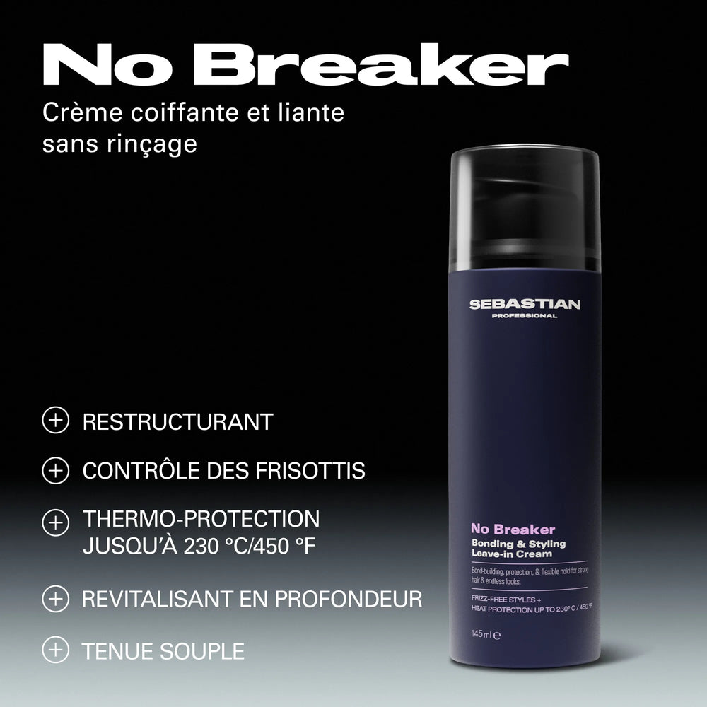 Sebastian Professional No Breaker Crème Sans Rinçage Bonding et Coiffant, 145 ml.
