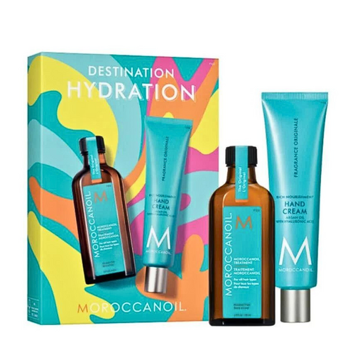 Duo Destination Hydration - Traitement original et crème pour les mains-Ensembles et coffrets||Sets & Boxes-MOROCCANOIL-Gisèle produits de beauté