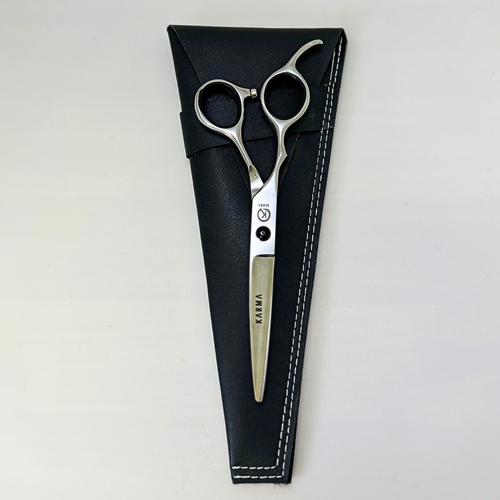 Karma Libra Lefty - Ciseau de coiffure-Ciseaux & lames||Scissors & Blades-EZ SCISSORS-Argent-Gaucher-5.5''-Gisèle produits de beauté