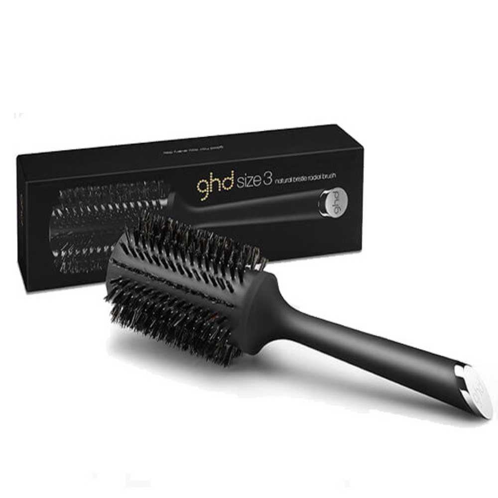 GHD_Brosse ronde en poil naturel_Size 3 - 45mm-Noir_Gisèle produits de beauté