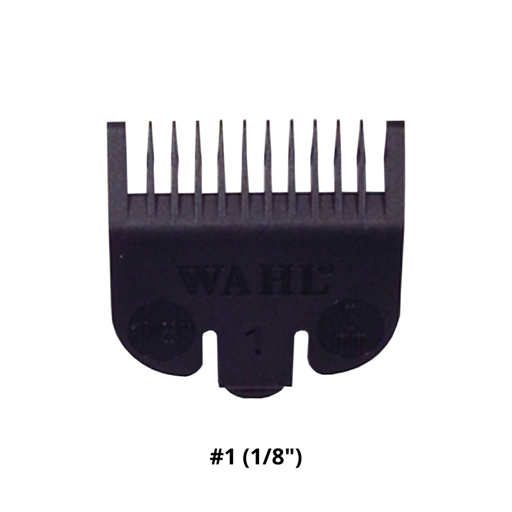 Guide de nylon tondeuse-Tondeuses de finition et rasoirs||Trimmers & Shavers-WAHL-#1 (1/8'')-Noir-Gisèle produits de beauté