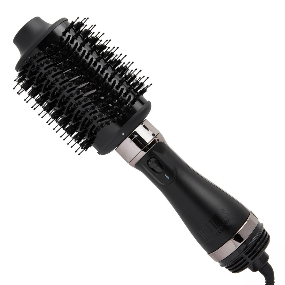 HOT TOOLS_Hot Tool Black Gold - Brosse séchoir à tête amovible_Régulière (4.3 po)-_Gisèle produits de beauté